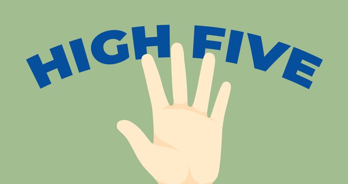 high five