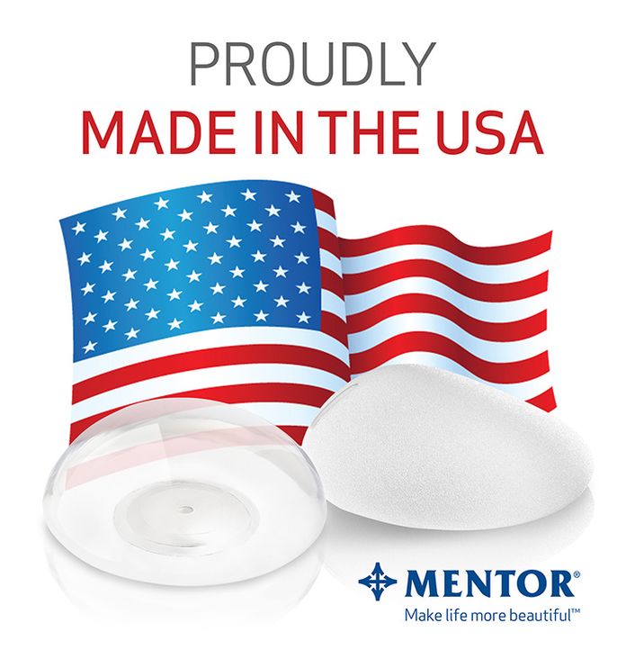 Mentor Implants are proudly made in the USA
